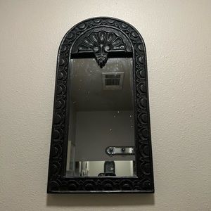 Black Wooden Mirror